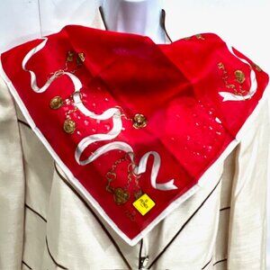 (2) New Hander/MiniScarf Cotton 17" Fendi Red & Hane Mori 16" Black Butterfly(28